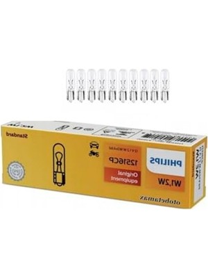 Odea Gösterge Ampulü, 12V 10'lu Paket, Philips Kalitesi