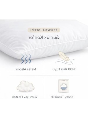 Odea Essential Kuş Tüyü Yastık (Essential 2'li Set)