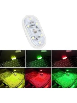 Odea Mıknatıslı 7 Renk Değiştirebilen Mini 6 LED Lamba, USB Şarj Edilebilir
