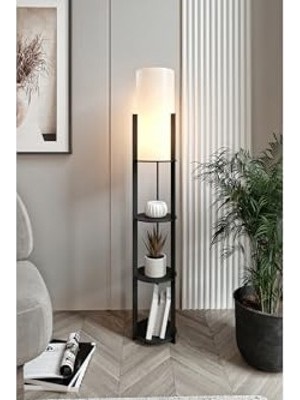 Odea Minimalist Siyah Lambader - 135 cm Yükseklik, Göz Yormayan Işık