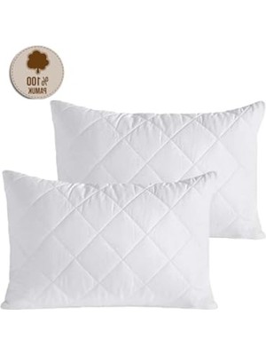 Odea %100 Pamuk Alez Kapitone Yastık Koruyucu - 50X70 Cm, 2'li Set