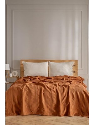 Odea Tek Kişilik Waffle Desenli Pike - Hafif Yazlık Yatak Örtüsü 160X220 cm