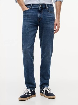 Tommy Hilfiger Erkek Straight Fit Normal Bel Düz Paça Denim Lacivert Jeans MW0MW44346-1CX