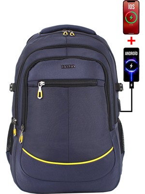 Case Club Büyük Boy Seyahat Günlük Sırt Çantası 60 Litre 17,3 Inç Su Dayanıklı Kumaş Dada 09