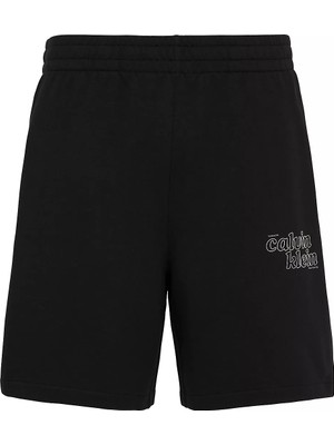 Calvin Klein Erkek Kısa Boy Dokuma Kumaş Yazlık Kullanım Siyah Şort LV04RG209G-UB1