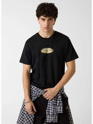 Guess Jeans Siyah Erkek T-Shirt M6YI06K3649-JBLK Guess Jeanst-Shirt