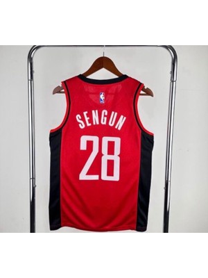 Ozsports Houston Rockets Sengun 28 Basketball Jersey Kırmızı