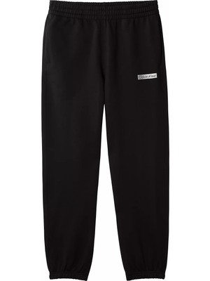 Calvin Klein Erkek Regular Fit Beli ve Paçası Lastikli Logo Imzalı Pamuklu Siyah Eşofman Altı LV04LG212G-UB1