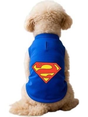 Odea Saks Mavi Renkli Kedi Kıyafeti, Superman Atlet, Orta Boy