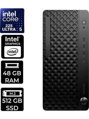 Hp Prodesk 4 Tower G1I Intel Core Ultra 5 225 48GB Ram 512GB SSD WIN11 Pro D36TQETP349 Masaüstü Bilgisayar + Per4 USB Bellek
