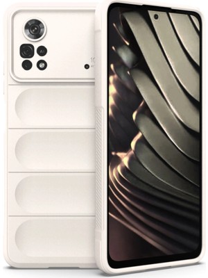 Magicool Xiaomi Poco X4 Pro 5g Kılıf Optimum Silikon - Krem