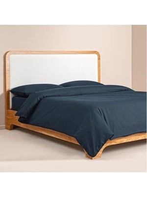 Odea Lacivert Yüzde Yüz Pamuk Percale Nevresim Seti, 200X220 cm
