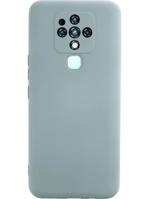 Magicool Tecno Camon 16 Kılıf Nano Içi Kadife Silikon - Buz Mavisi
