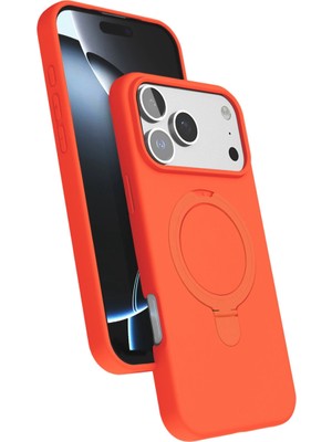 Magicool Iphone 17 Pro Regal Magsafe Standlı Kapak - Turuncu