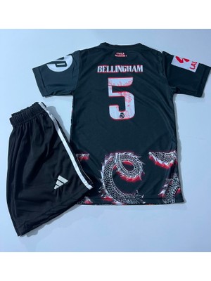 Candy Cup R.madridd 2024/25 Sezonu Bellıngham Dragon Desenli Konsept Çocuk Forması 2li Set