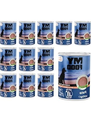 Odea 12 Adet 400 gr Somonlu Pate, Yetişkin Köpekler Için