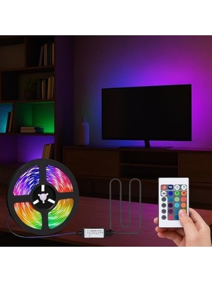 Odea USB Girişli Rgb Şerit LED Işık Seti, 3 Metre Uzunlukta, 352 Renk Seçeneği