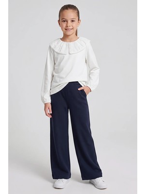 Queen Kids Kız Çocuk Okul Pantolonu Lacivert