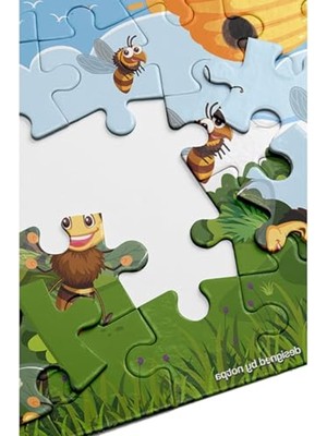Odea Eğitici Ahşap Puzzle Seti, 24 Parça ile 3 Yaş Üzeri