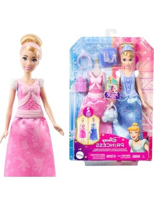 Odea 2'si 1 Arada Cinderella Bebek Seti, Çıkarılabilir Aksesuarlarla Eğlenceli Oyun