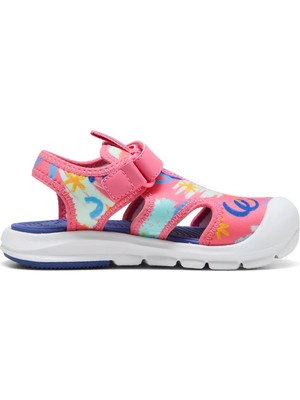 Puma Unisex Pembe Puma Puma Fun Racer Sandal Aop V Ps Magic Ros Pmebe Unisex Çocuk Sandalet