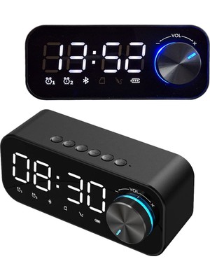 Upway LED Işıklı Dijital Masa Saati – Bluetooth Hoparlör Sd Kart Çift Alarm