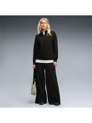 Puma Kadın / Kız Siyah Puma Puma Class Wide Leg Pants Kadın Siyah Eşofman Altı