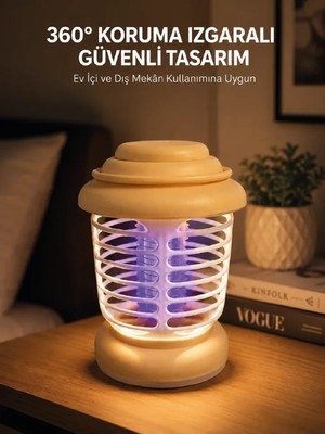 Datatek 360° Koruma Izgaralı LED Sinek Kovucu Aydınlatma Lambası