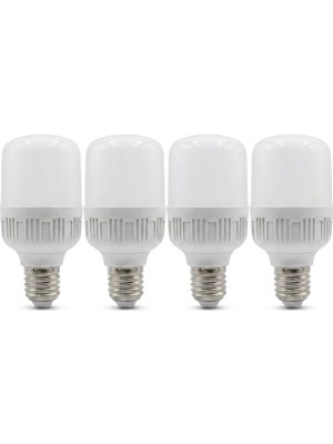 Lampist 10W Torch LED Ampul 4 Adet Ekonomik Paket – E27 Standart Duy Yüksek Işıklı Tasarruflu Tavan Ampulü (6500K Beyaz Işık)