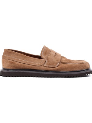 Shoetyle - Taba Süet Bağcıksız Erkek Günlük Ayakkabı 666-5914666-5914