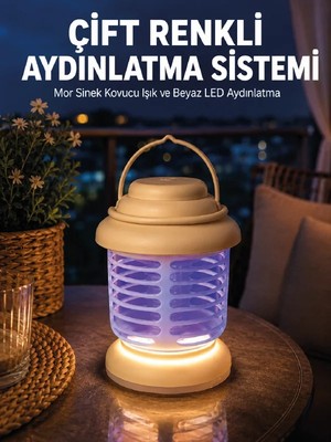 Datatek Çift Renkli LED Aydınlatmalı Taşınabilir Sinek Kovucu Lamba