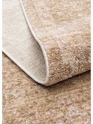Eko Halı Ajmer JM01 Beige Leke Tutmaz Vintage Desenli Tonsürton Renk Tonlarına Sahip Özel Yumuşak Tuşeli Makine Halısı