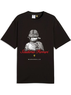 Puma Erkek Siyah Puma Ferrari Graphic Tee 2 Siyah Erkek T-Shirt & Polo