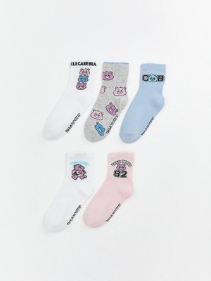 Lc Waikiki Yeni Sezon Care Bears Kız Çocuk Soket Çorap 5'li