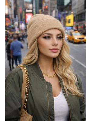 Wearflawless Katlamalı Yumoş Sakallı Triko Bere, Trend Yumoş Bere