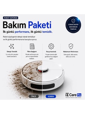 1 Yıl Robot Süpürge Bakım Paketi