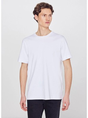 Lee Beyaz Erkek Regular Fit T-Shirt L2520112102 Erkek Basic T-Shirt