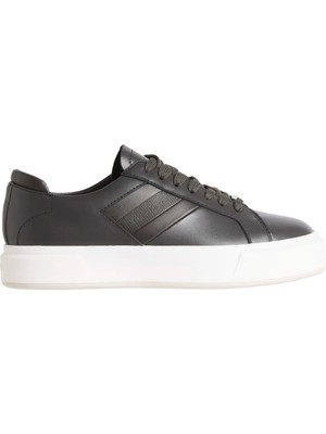 Calvin Klein Basket Cups Lace Up Logo Tape Gri Kadın Günlük Spor Ayakkabı