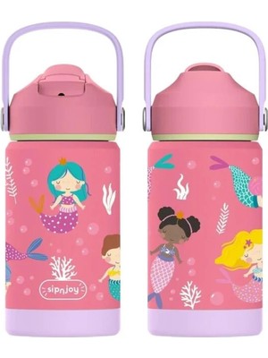 SipnJoy - FlipSip Çocuk Su Termosu | 360 ml - Mermaid Dream