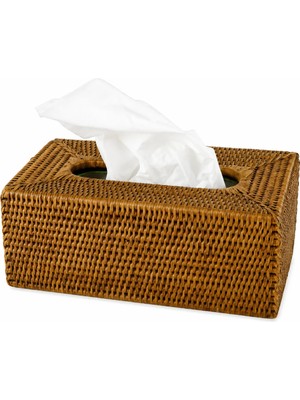 Baolgi Hasır Yüksek Kleenex Kutusu Kahverengi