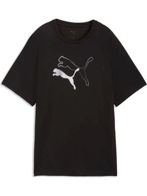 Puma Evostrıpe Graphic Tee Kadın Siyah T-Shirt & Polo