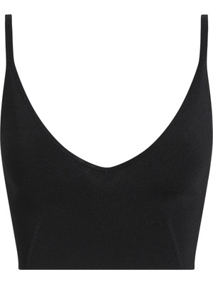 Calvin Klein Rayon Sweater Bralet, Beh Siyah Kadın T-Shirt & Polo