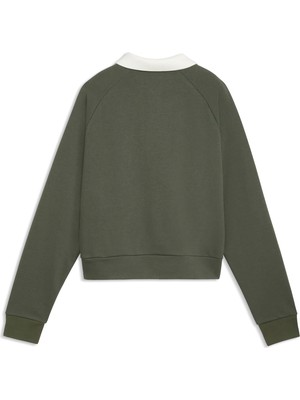 Puma Puma Class Longsleeve Polo Kadın Yeşil T-Shirt & Polo