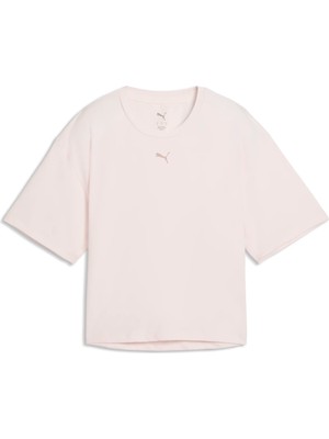 Puma W Cloudspun Relaxed Tee Jasmine Flower Kadın Pembe T-Shirt & Polo