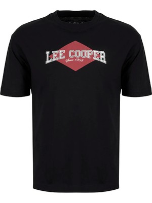 Lee Cooper Siyah Kadın Oversized Baskılı T-Shirt 262 Lcf 242027 Nına 1 Siyah