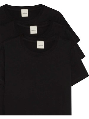 Calvin Klein Cotton Tee 3pk Siyah Kadın T-Shirt