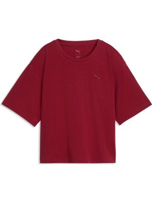 Puma Puma Class Relaxed Tee Kadın Kırmızı T-Shirt & Polo