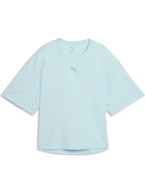 Puma W Cloudspun Relaxed Tee Fresh Water Kadın Mavi T-Shirt & Polo