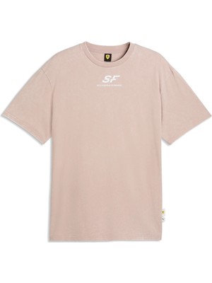Puma Ferrari Car Graphic Tee Iı Rose Latte Erkek Pembe T-Shirt & Polo