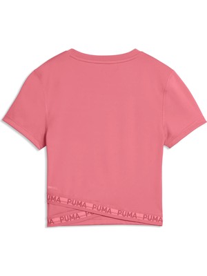 Puma W Puma Strong Cross Back Tee Wild Pink Kadın Pembe T-Shirt & Polo